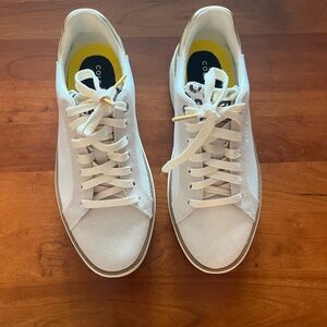 Cole Haan White and Gold Casual Sneakers size 6 1/2